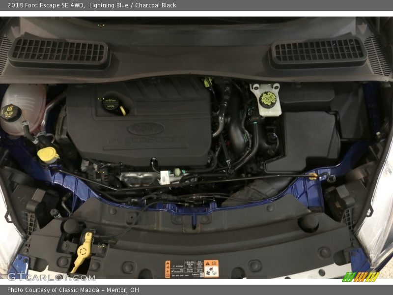 Lightning Blue / Charcoal Black 2018 Ford Escape SE 4WD