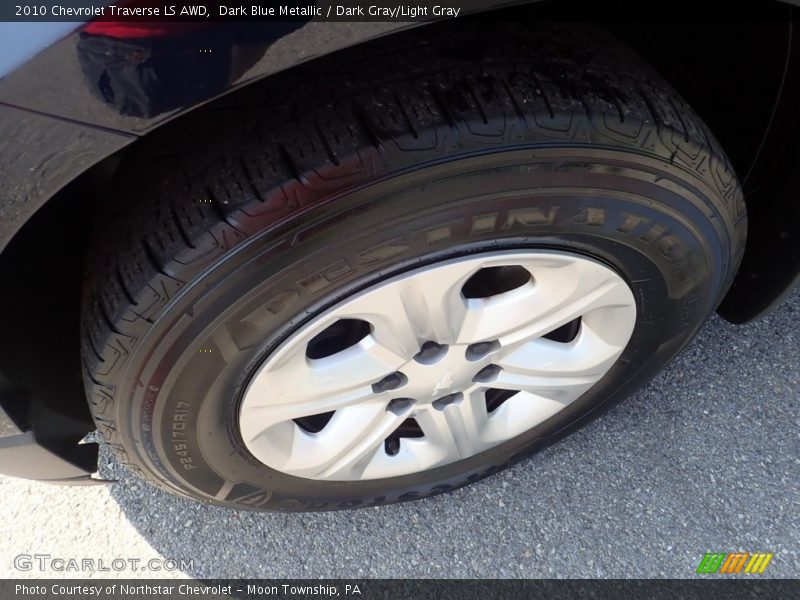 Dark Blue Metallic / Dark Gray/Light Gray 2010 Chevrolet Traverse LS AWD