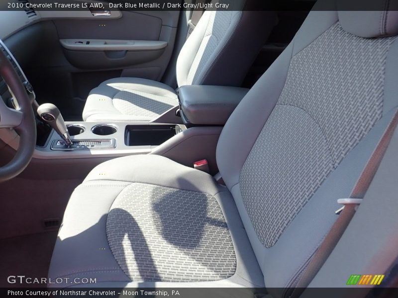 Dark Blue Metallic / Dark Gray/Light Gray 2010 Chevrolet Traverse LS AWD