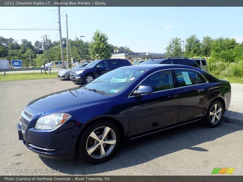 Imperial Blue Metallic / Ebony 2011 Chevrolet Malibu LT