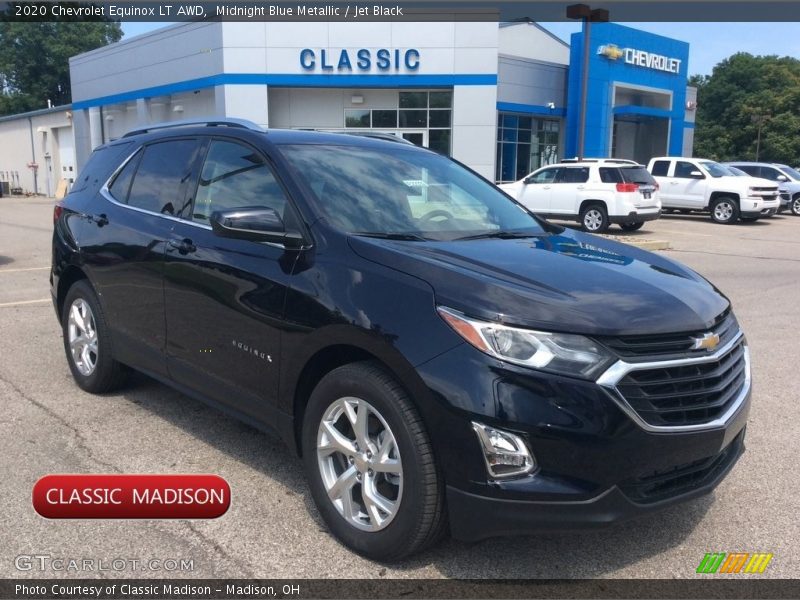 Midnight Blue Metallic / Jet Black 2020 Chevrolet Equinox LT AWD