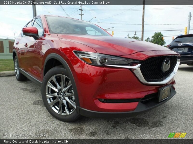 Soul Red Crystal Metallic / Caturra Brown 2019 Mazda CX-5 Signature AWD