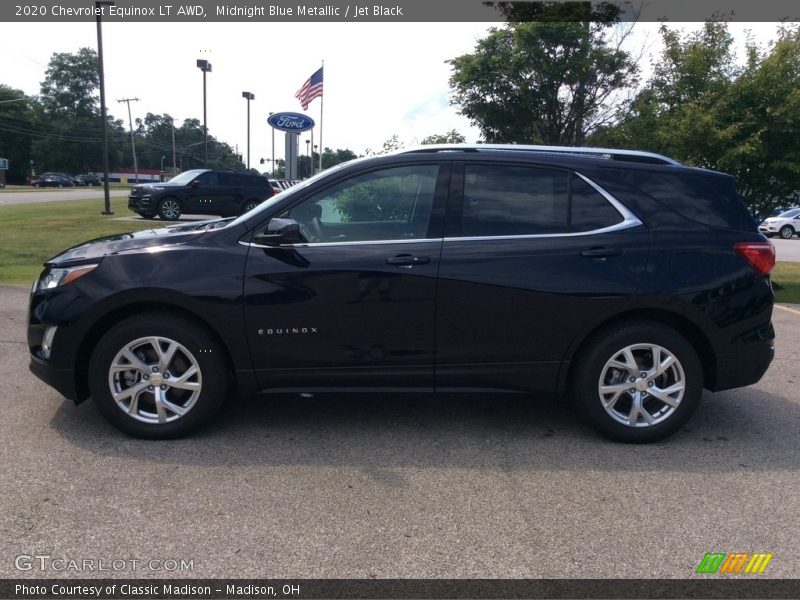 Midnight Blue Metallic / Jet Black 2020 Chevrolet Equinox LT AWD