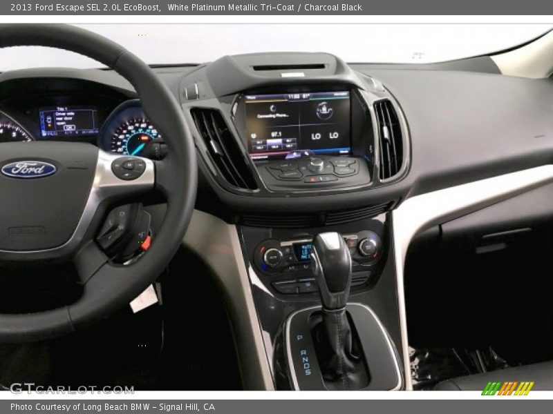White Platinum Metallic Tri-Coat / Charcoal Black 2013 Ford Escape SEL 2.0L EcoBoost