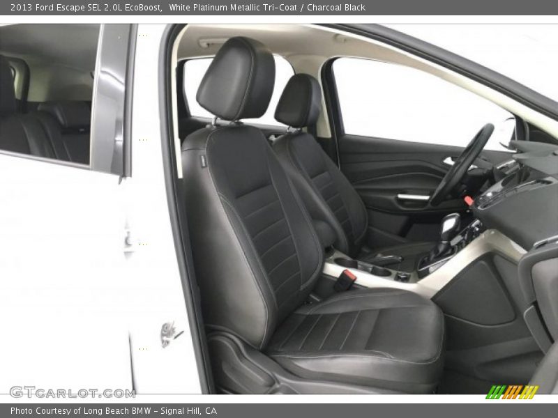 White Platinum Metallic Tri-Coat / Charcoal Black 2013 Ford Escape SEL 2.0L EcoBoost
