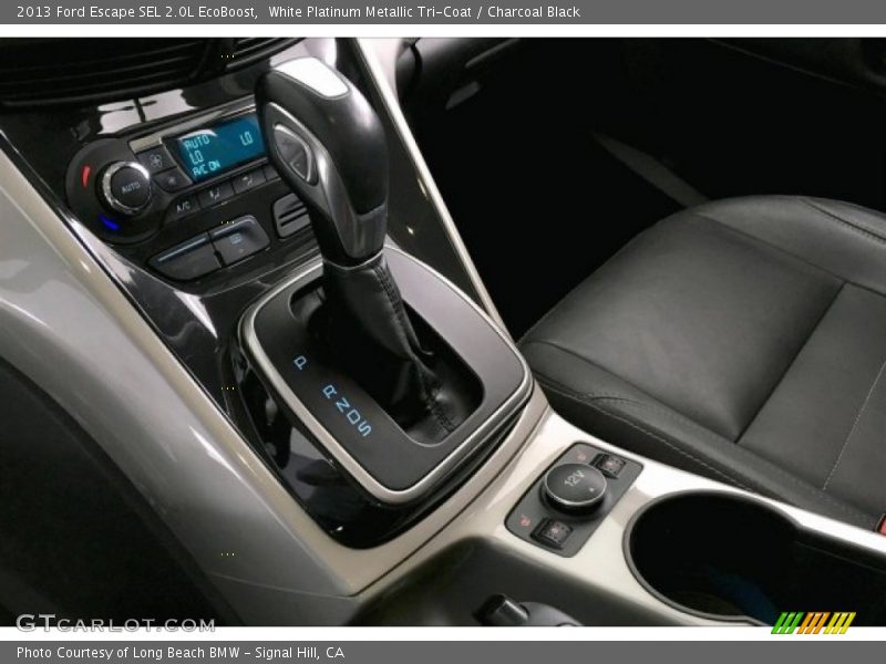 White Platinum Metallic Tri-Coat / Charcoal Black 2013 Ford Escape SEL 2.0L EcoBoost