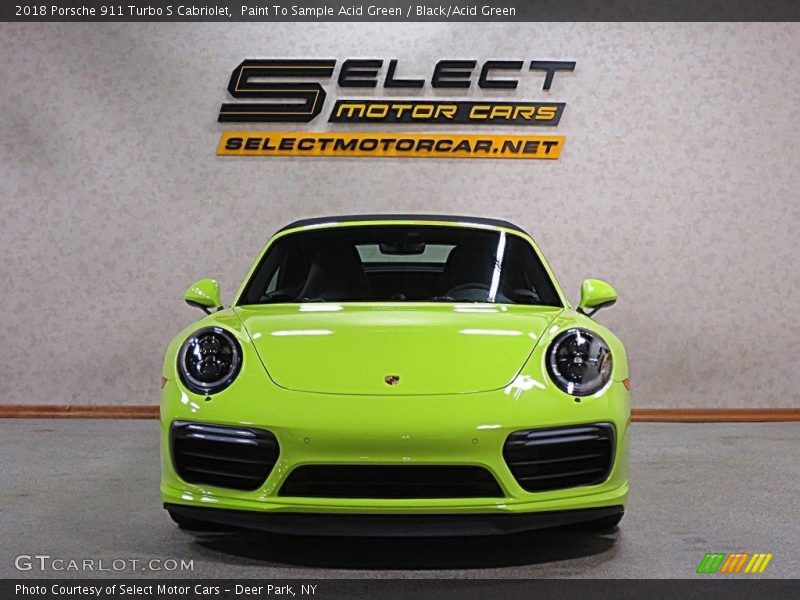 Paint To Sample Acid Green / Black/Acid Green 2018 Porsche 911 Turbo S Cabriolet