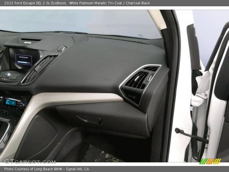 White Platinum Metallic Tri-Coat / Charcoal Black 2013 Ford Escape SEL 2.0L EcoBoost