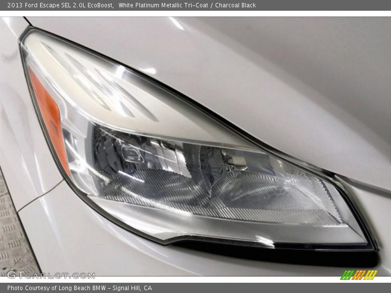 White Platinum Metallic Tri-Coat / Charcoal Black 2013 Ford Escape SEL 2.0L EcoBoost