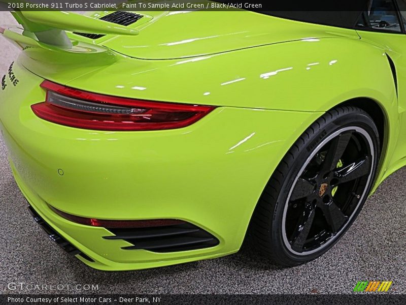 Paint To Sample Acid Green / Black/Acid Green 2018 Porsche 911 Turbo S Cabriolet