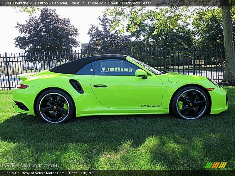  2018 911 Turbo S Cabriolet Paint To Sample Acid Green