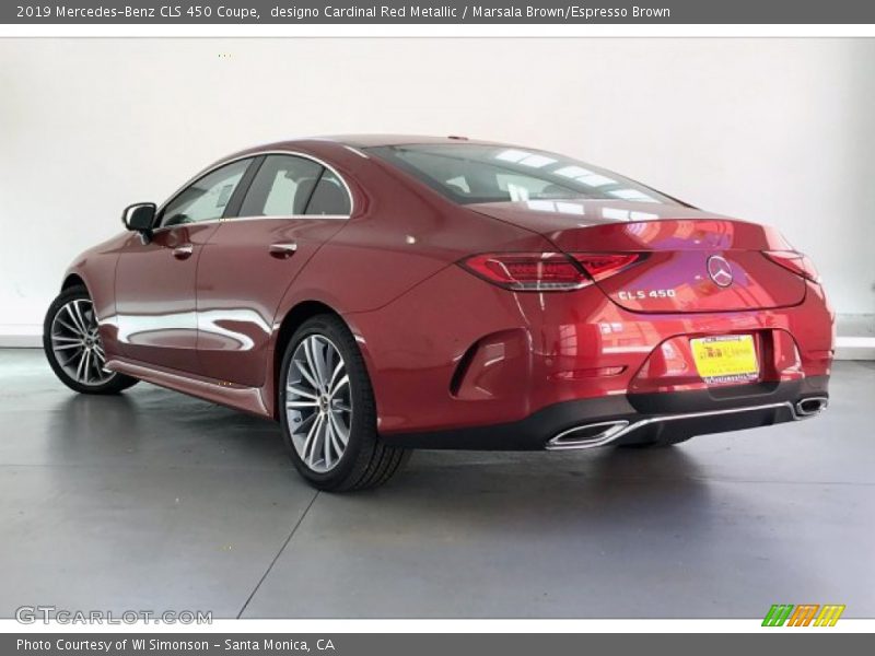 designo Cardinal Red Metallic / Marsala Brown/Espresso Brown 2019 Mercedes-Benz CLS 450 Coupe