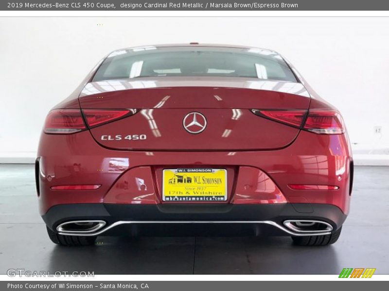 designo Cardinal Red Metallic / Marsala Brown/Espresso Brown 2019 Mercedes-Benz CLS 450 Coupe