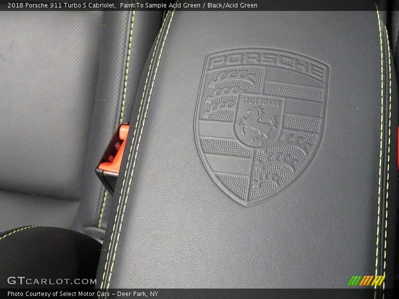 Paint To Sample Acid Green / Black/Acid Green 2018 Porsche 911 Turbo S Cabriolet