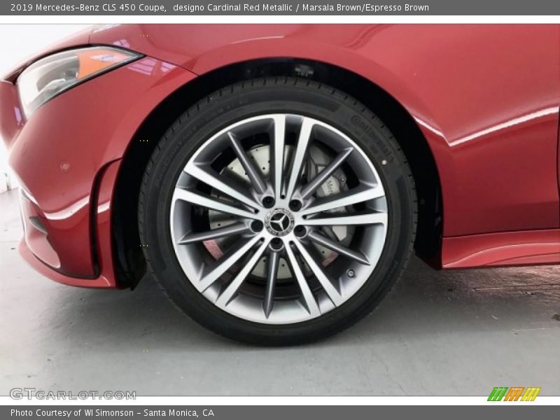 designo Cardinal Red Metallic / Marsala Brown/Espresso Brown 2019 Mercedes-Benz CLS 450 Coupe
