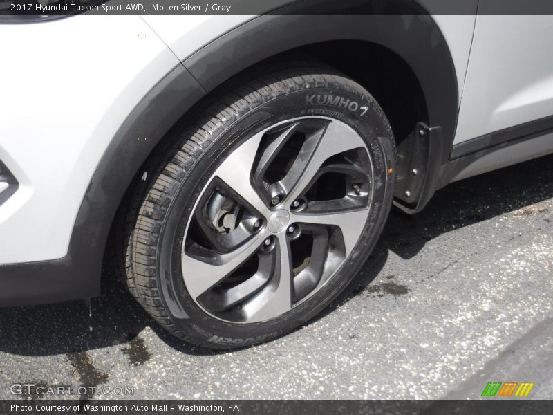 Molten Silver / Gray 2017 Hyundai Tucson Sport AWD