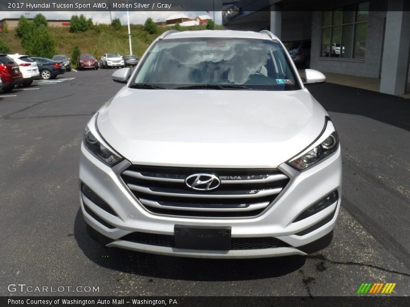 Molten Silver / Gray 2017 Hyundai Tucson Sport AWD
