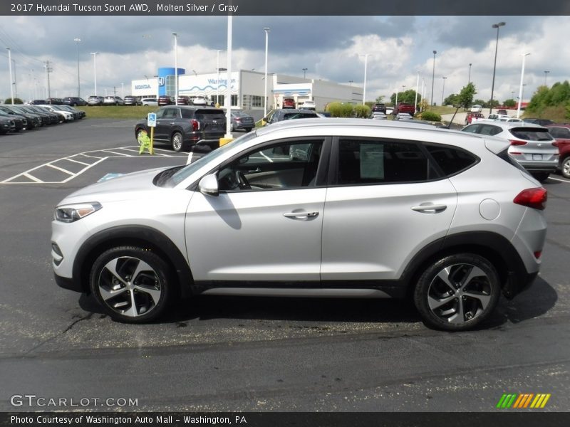Molten Silver / Gray 2017 Hyundai Tucson Sport AWD