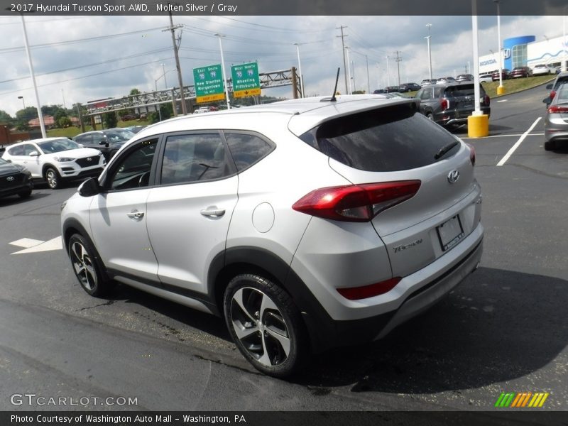 Molten Silver / Gray 2017 Hyundai Tucson Sport AWD