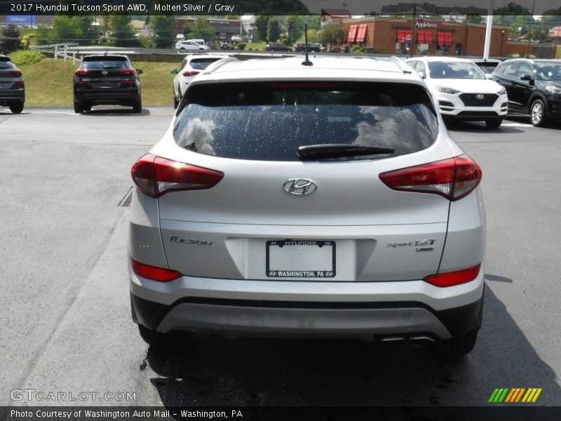 Molten Silver / Gray 2017 Hyundai Tucson Sport AWD