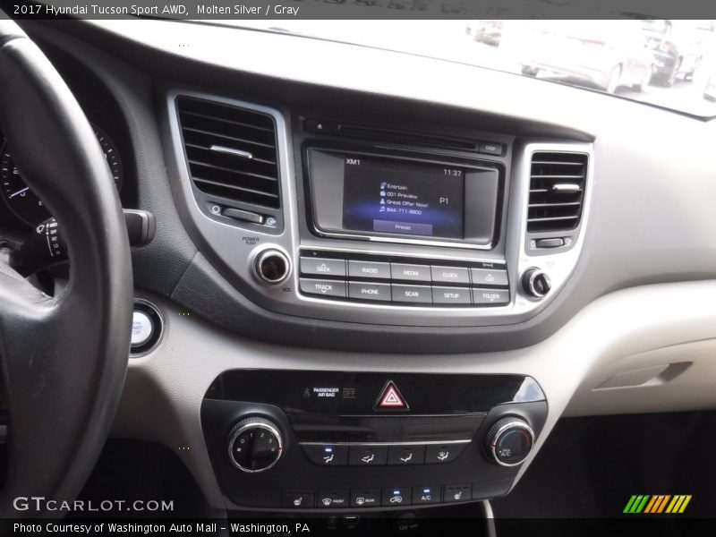 Molten Silver / Gray 2017 Hyundai Tucson Sport AWD