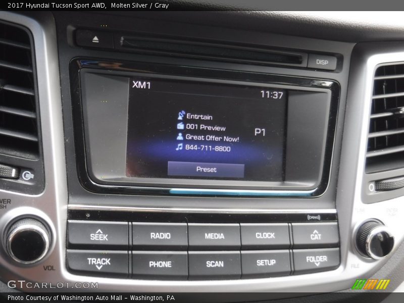 Molten Silver / Gray 2017 Hyundai Tucson Sport AWD