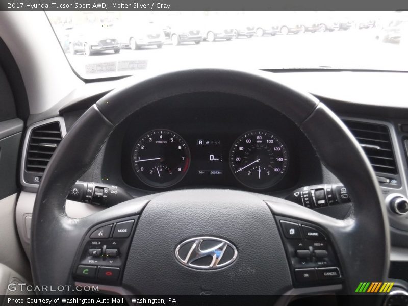 Molten Silver / Gray 2017 Hyundai Tucson Sport AWD