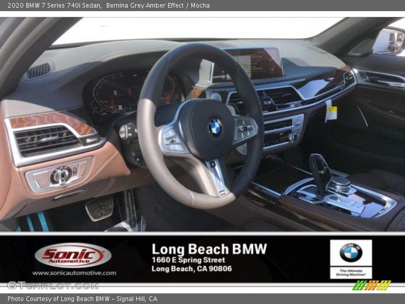 Bernina Grey Amber Effect / Mocha 2020 BMW 7 Series 740i Sedan