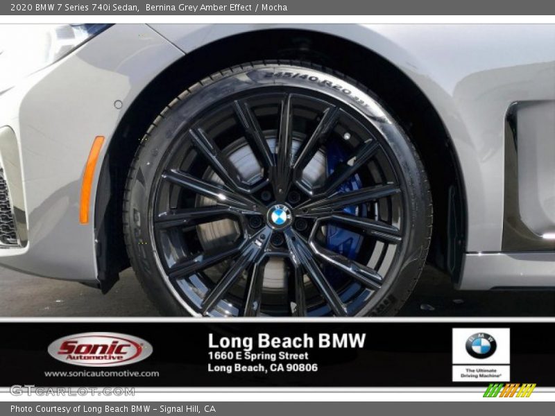 Bernina Grey Amber Effect / Mocha 2020 BMW 7 Series 740i Sedan