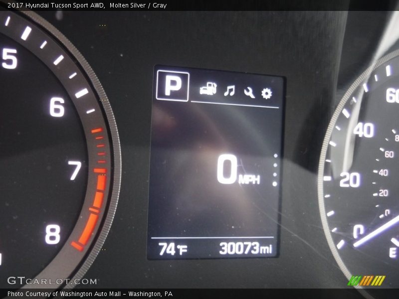 Molten Silver / Gray 2017 Hyundai Tucson Sport AWD