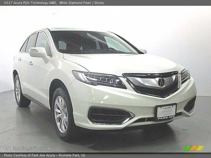 White Diamond Pearl / Ebony 2017 Acura RDX Technology AWD