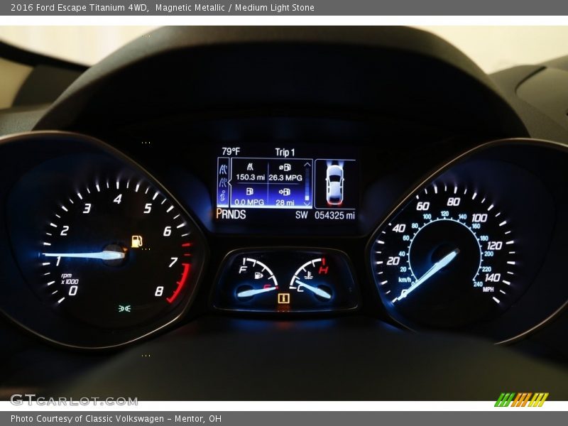 Magnetic Metallic / Medium Light Stone 2016 Ford Escape Titanium 4WD