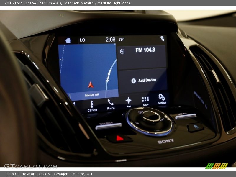 Magnetic Metallic / Medium Light Stone 2016 Ford Escape Titanium 4WD