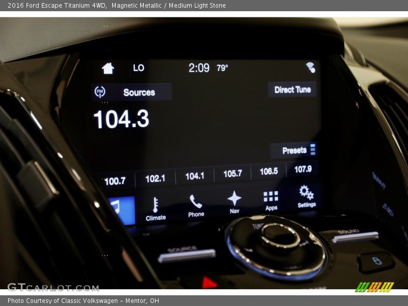 Magnetic Metallic / Medium Light Stone 2016 Ford Escape Titanium 4WD