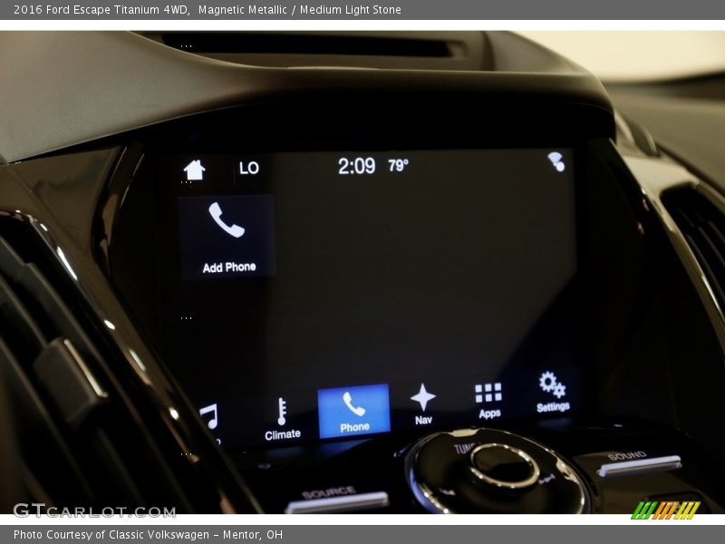 Magnetic Metallic / Medium Light Stone 2016 Ford Escape Titanium 4WD