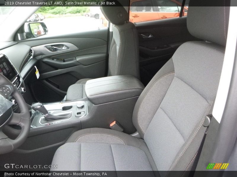 Satin Steel Metallic / Jet Black 2019 Chevrolet Traverse LT AWD