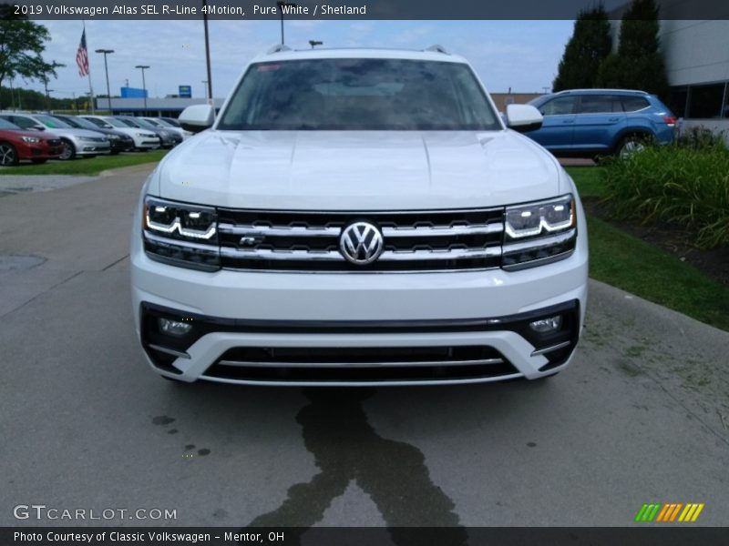 Pure White / Shetland 2019 Volkswagen Atlas SEL R-Line 4Motion