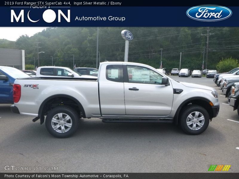 Ingot Silver Metallic / Ebony 2019 Ford Ranger STX SuperCab 4x4