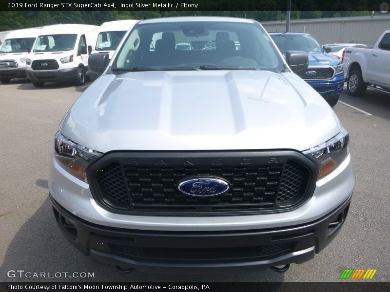 Ingot Silver Metallic / Ebony 2019 Ford Ranger STX SuperCab 4x4