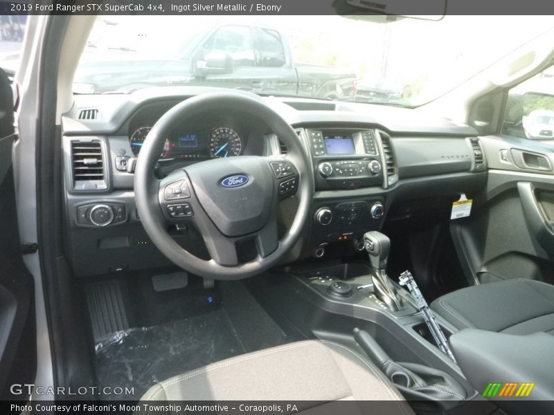 Front Seat of 2019 Ranger STX SuperCab 4x4
