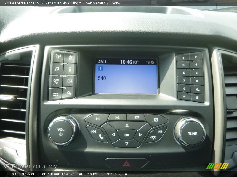 Controls of 2019 Ranger STX SuperCab 4x4