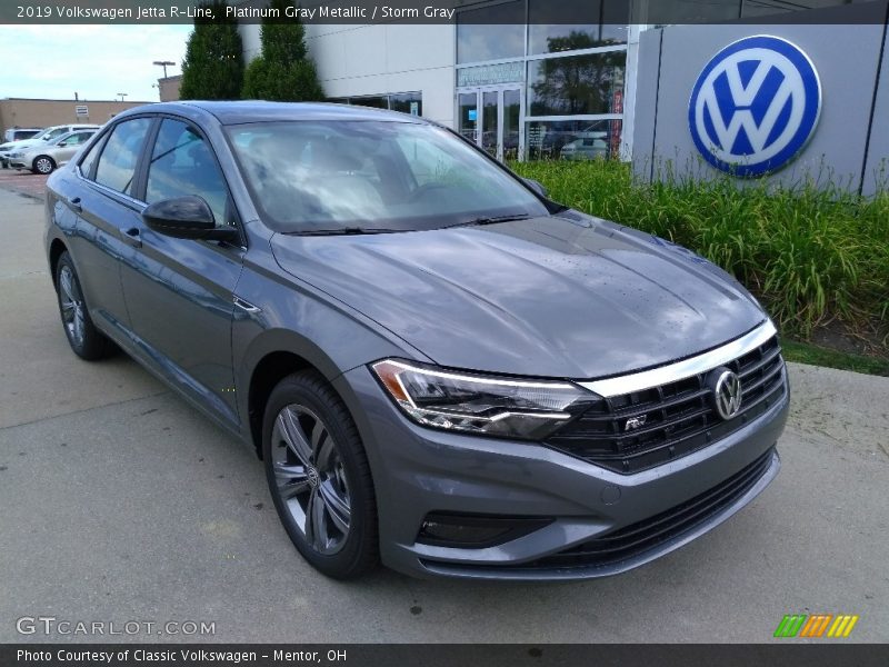 Platinum Gray Metallic / Storm Gray 2019 Volkswagen Jetta R-Line