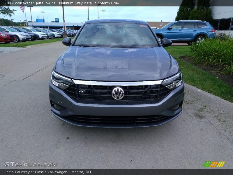 Platinum Gray Metallic / Storm Gray 2019 Volkswagen Jetta R-Line