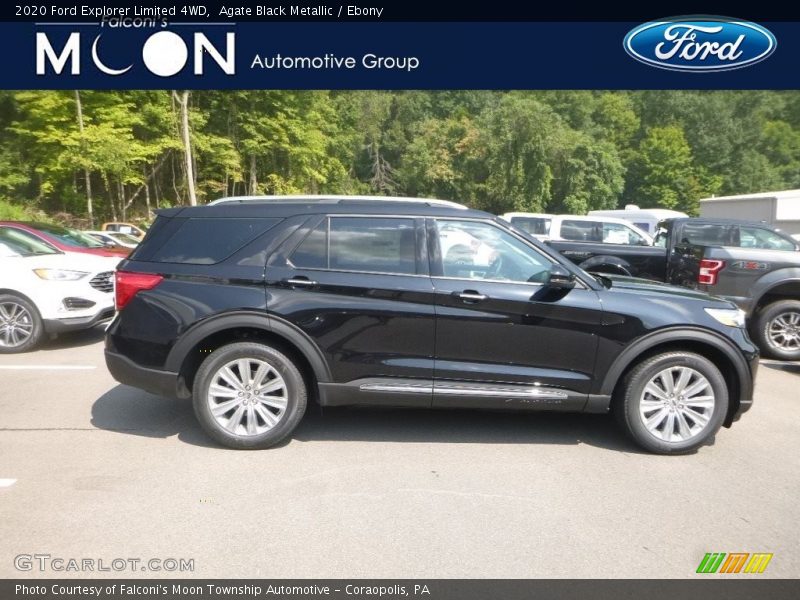Agate Black Metallic / Ebony 2020 Ford Explorer Limited 4WD