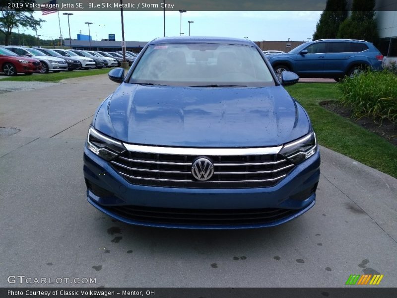 Blue Silk Metallic / Storm Gray 2019 Volkswagen Jetta SE