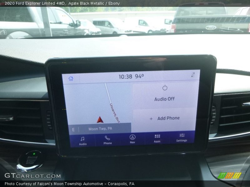 Agate Black Metallic / Ebony 2020 Ford Explorer Limited 4WD