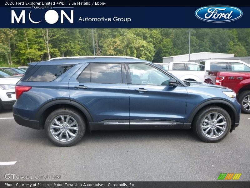 Blue Metallic / Ebony 2020 Ford Explorer Limited 4WD