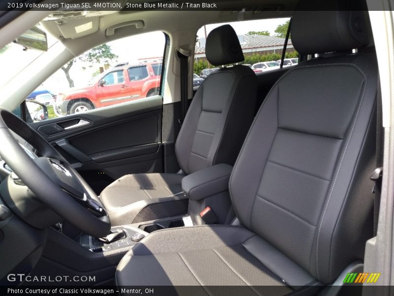 Stone Blue Metallic / Titan Black 2019 Volkswagen Tiguan SEL 4MOTION