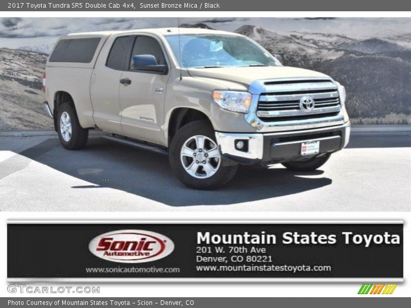 Sunset Bronze Mica / Black 2017 Toyota Tundra SR5 Double Cab 4x4