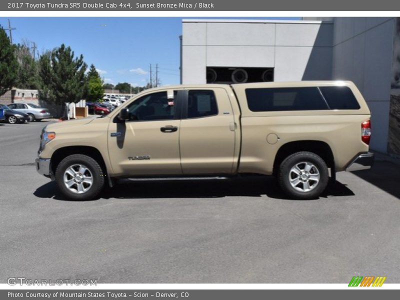 Sunset Bronze Mica / Black 2017 Toyota Tundra SR5 Double Cab 4x4
